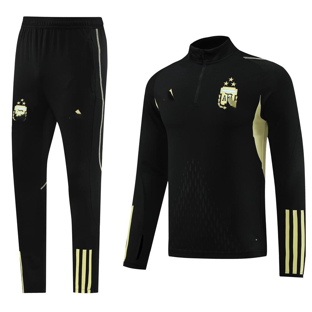 Half-Pull Long-Sleeved Set, Football Jersey, Training Jersey, Appearance Jersey, Casual, Breathable, Comfortable And Fashionable