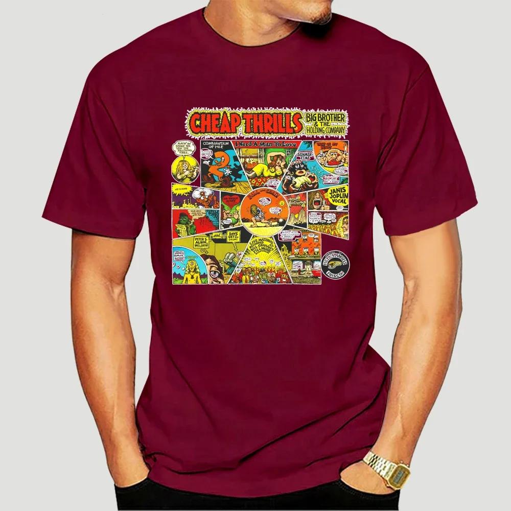 JANIS JOPLIN Cheap Thrills T-Shirt (Black) S-5XLHipster O-Neck Cool Tops 5766X