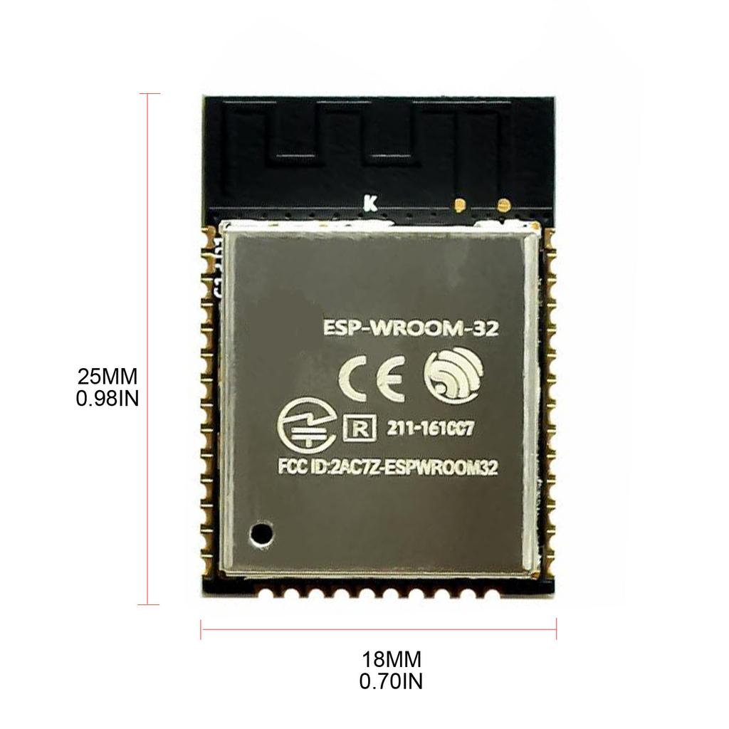 Bluetooth-compatible WiFi Low Power Module ESP-WROOM-32 Compatible for W/ for Voice Encoding Music Streaming & MP3 Decod