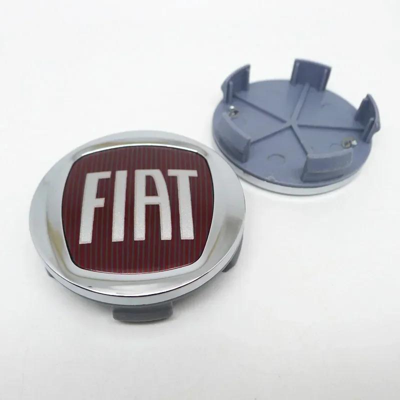 4pcs 50mm 60mm For Fiat 500 Car Wheel Center Hub Original Rim Cap Cover Emblem Badge Auto Styling Accessories