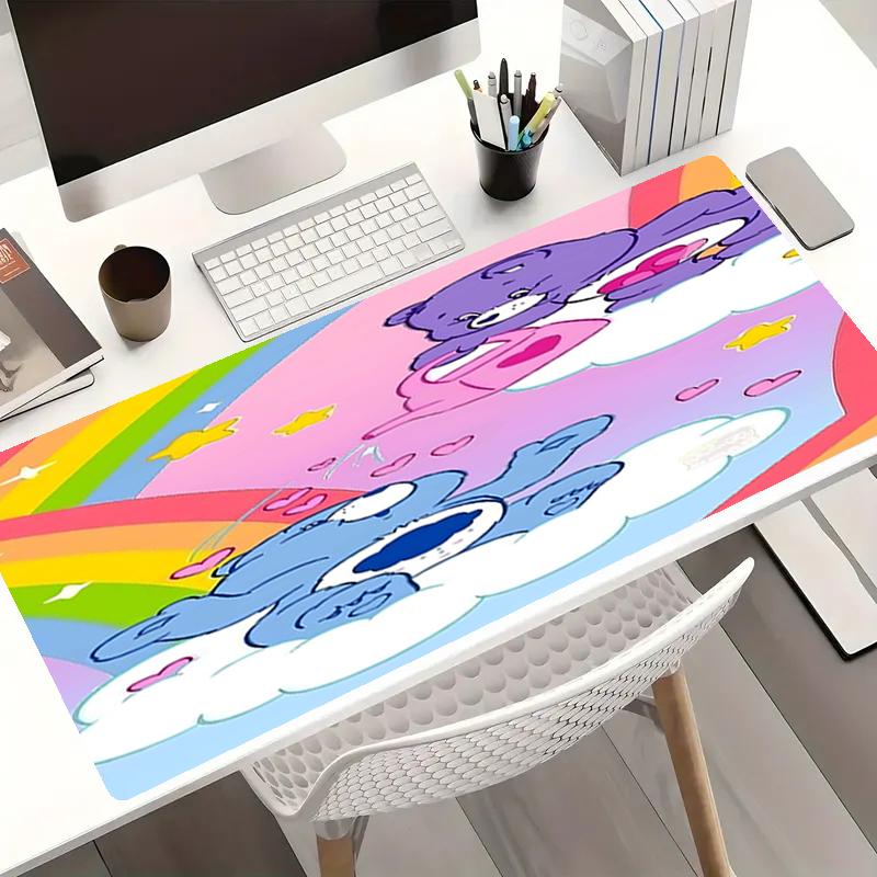 Bear Theme Mouse Pad, Non Slip Rubber Base, Multifunctional Office & Home Decor, Perfect for Workspace Personalization.