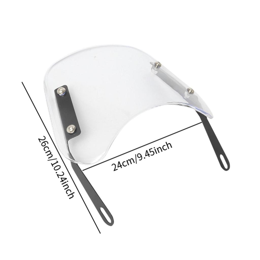 Motorcycle Windshield Motorbike Supplies with Mount Wind Deflector for E