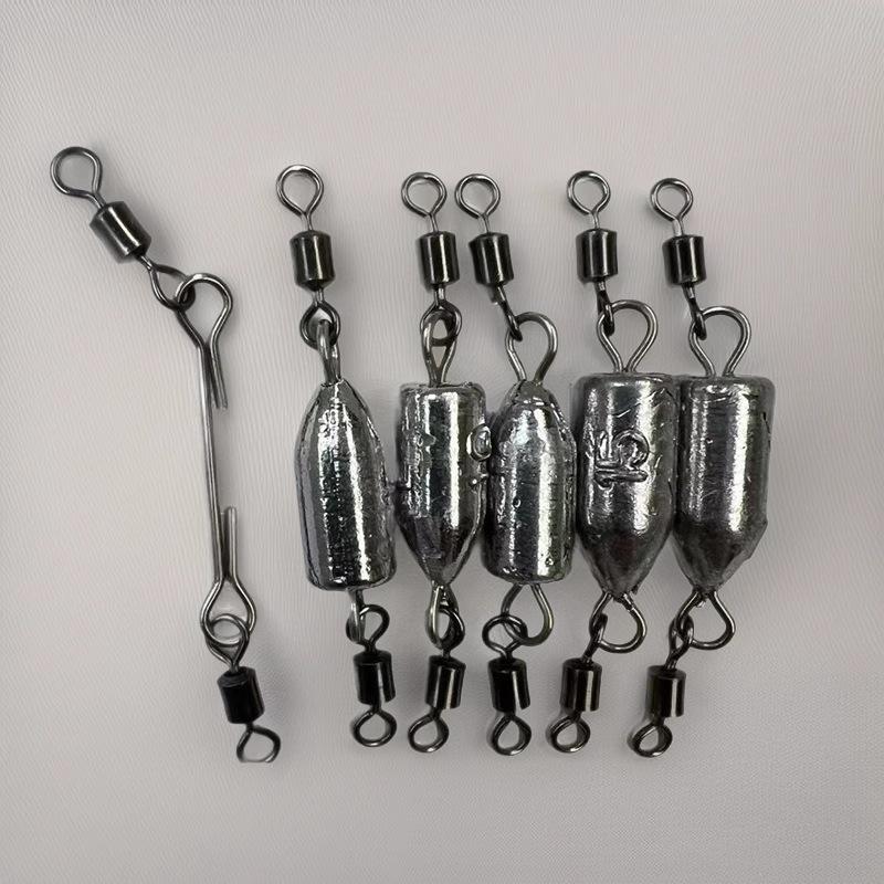 Kulpformad Långkastande Blyhavsspö med Dubbelring och Explosionskrok Fiskeutrustning Tillbehör.