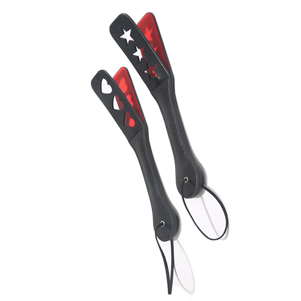 pattern Printed BDSM Paddle Unique Design Soft Leather Material Ideal for BDSM Interaction and Other Intimate Scenes