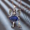 Cartoon Girl Wing Pendant Necklace, Shiny Design, Sweet And Versatile Collarbone Chain