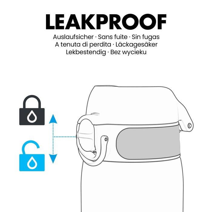 Gourde Enfant - ION8 - I8SS400BLU - Acier inoxydable - 400ml - Étanche