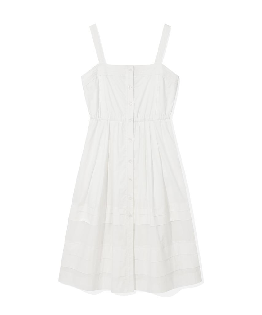 WACKY WILLY Women'S Cotton Sleeveless Dress White