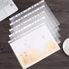 A4 Transparent 11-Hole Loose-Leaf File Folder with Protective Cover and White Strip
