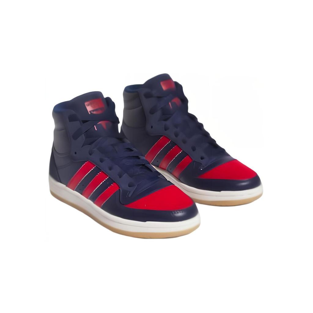 Adidas Originals Top Ten Non-Slip Durable Mid-Top Kids Skate Shoes Kids Sneakers Blue Red IF2709