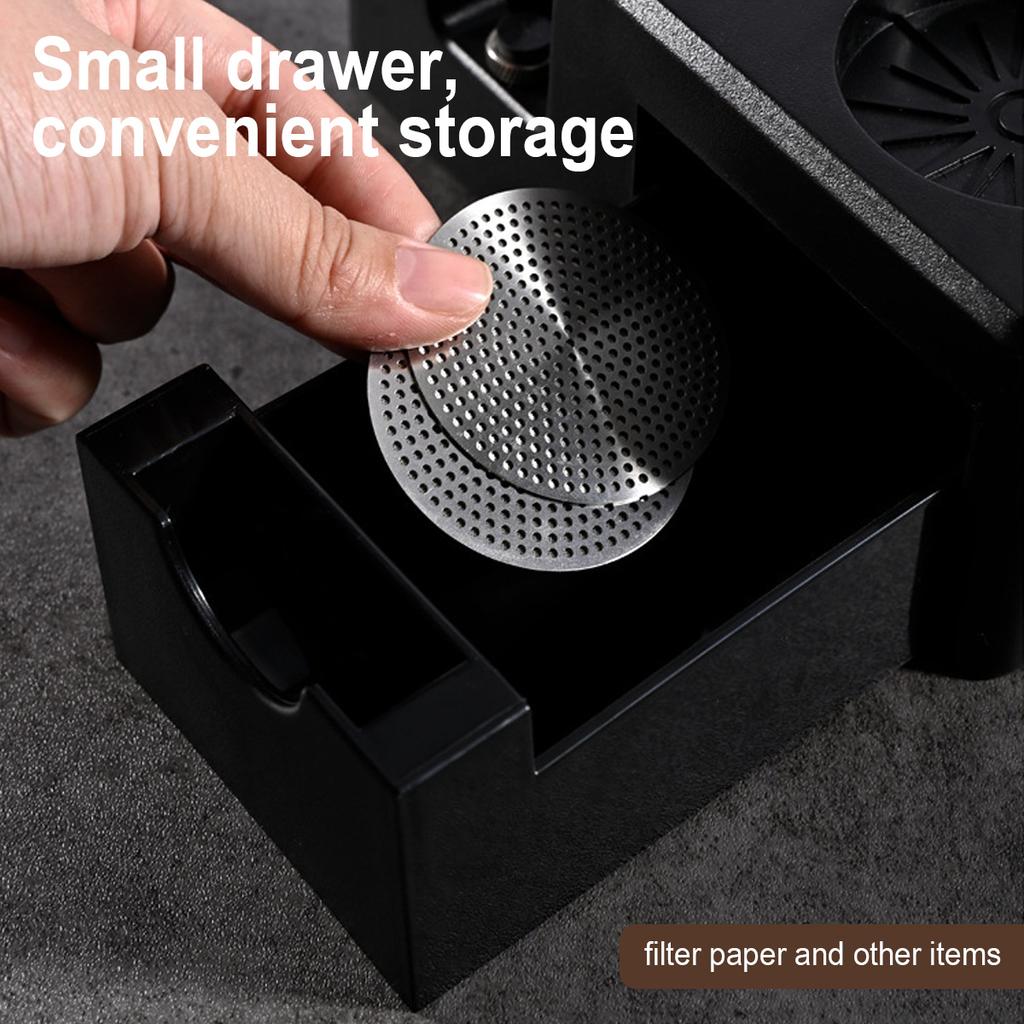 Espresso Tamping Station, 7 In1 Espresso Organizer Box Fit for 51/54/58MM Espresso Tamper, Distributor, Screen Accessories
