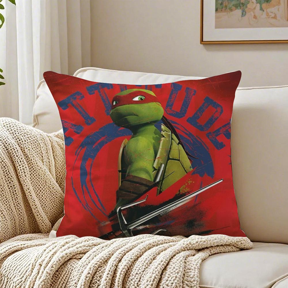 Teenage Mutant Ninja Cushion Cover Pillowcase Antidustmite living Room Sofa Decor Cushion Room