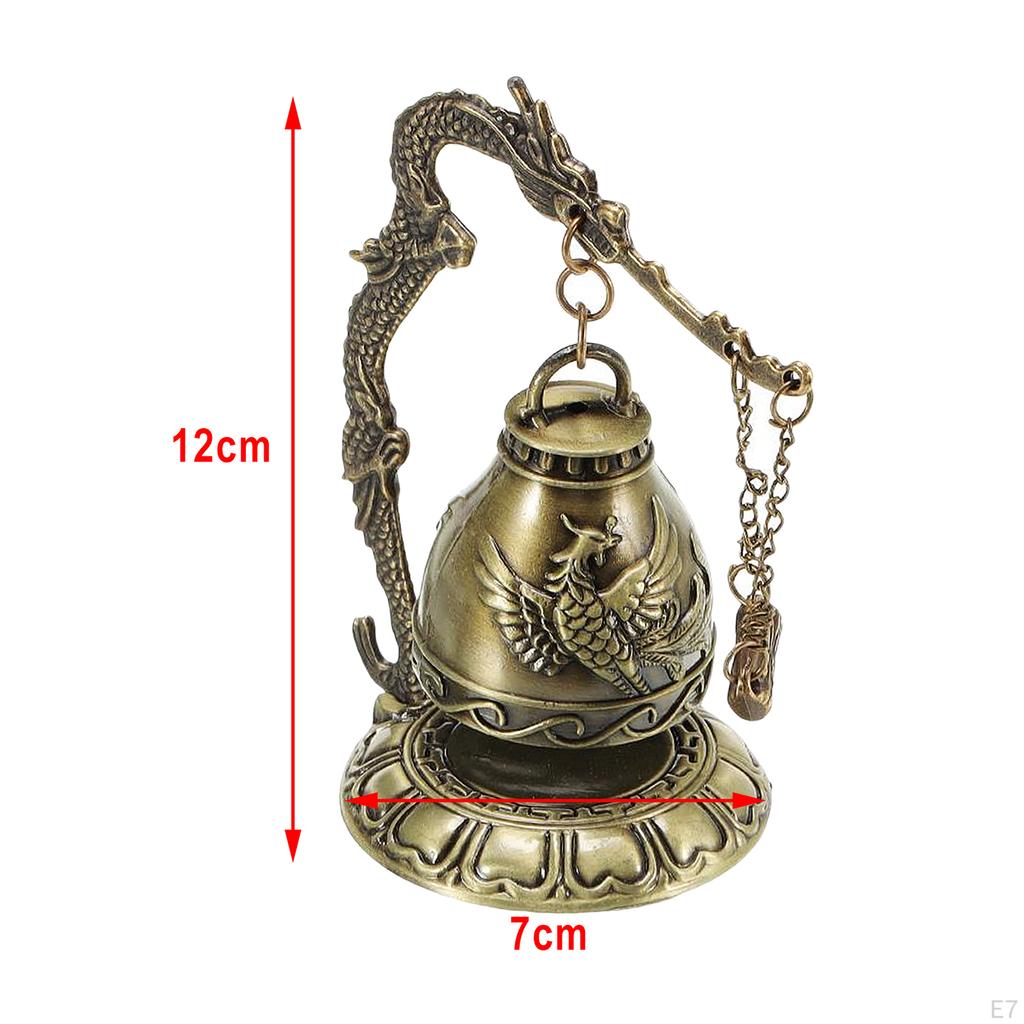 Fengshui Bell Blessing for Home Garden Desk Decor Length 7cm/2.76 Width Inch 12cm/4.72