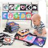 Double-sided Colorful Black And White Cloth Book For Babies With Cognitive Shape Animals
