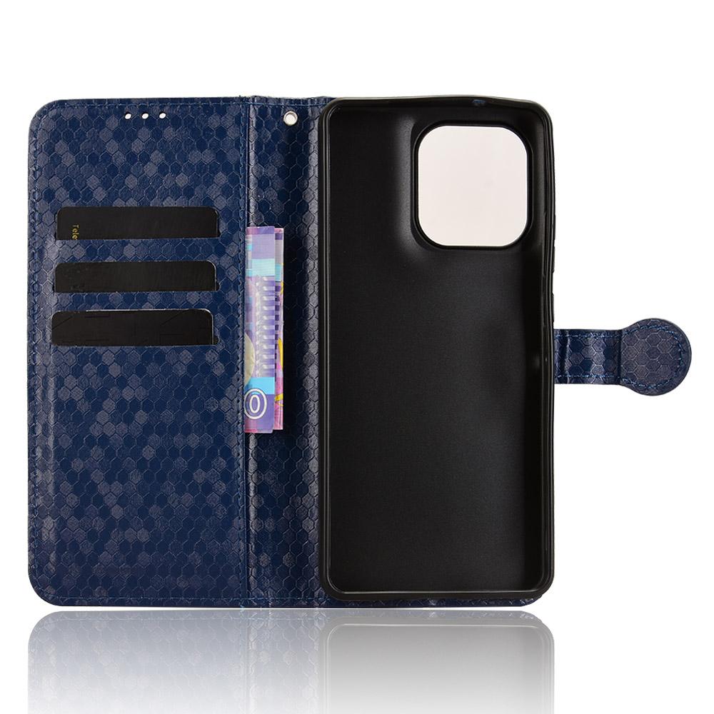 For Motorola Moto G86 5G Wallet Case Dot Pattern Imprint PU Leather Phone Cover with Wrist Strap