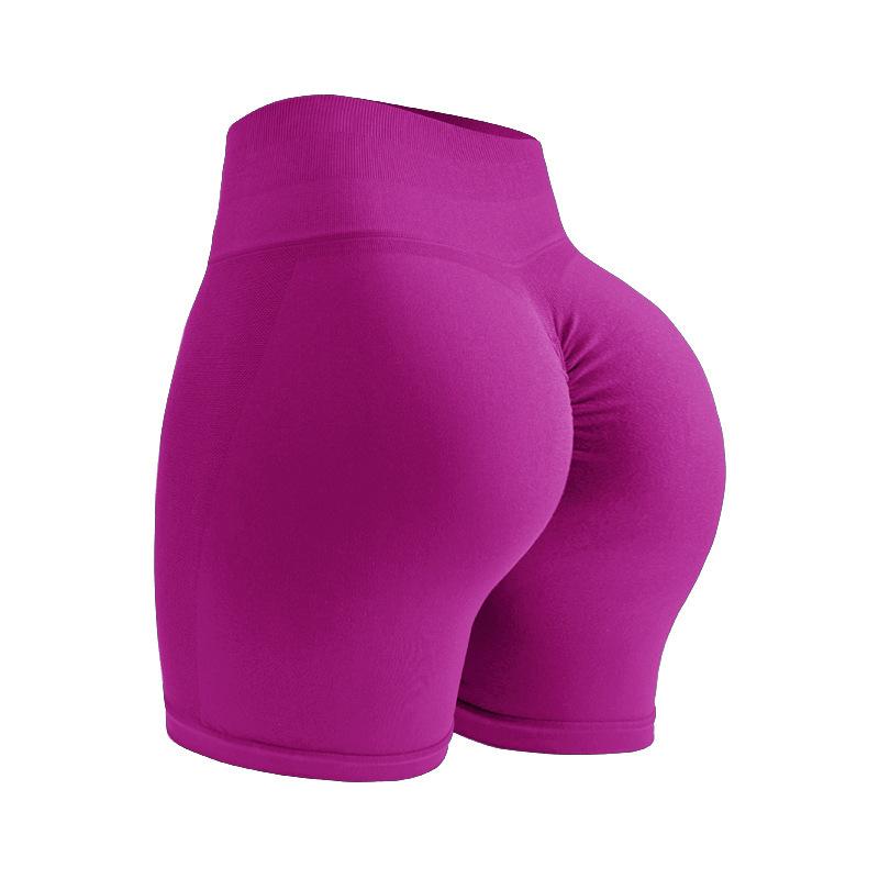 Yoga Shorts Nude Peach Buttocks Tight Fit High Waist Seamless Fitness Exercise Yoga Shorts For Women