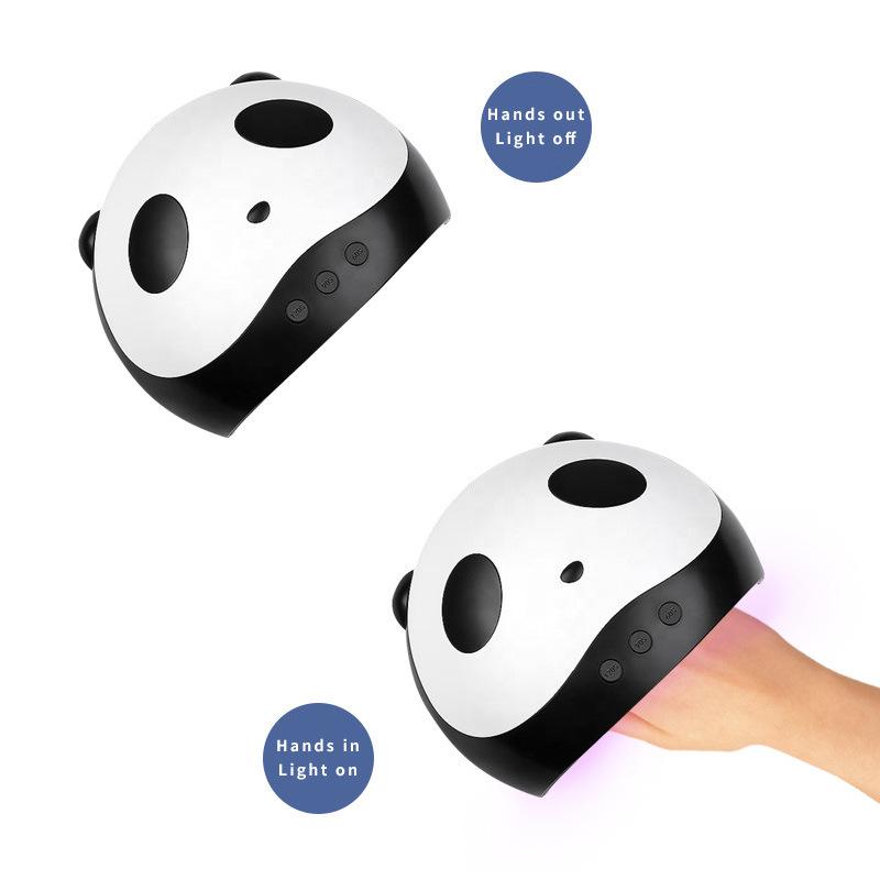 Panda Nail Lamp 36W UV/LED Dual Light Gel Curing Lamp for Salon and Home Use