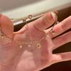 Bead Gold Bracelet Zinc Zinc Alloy Charm Hand Chain Fashion Heart Bracelet  Anniversary Gift