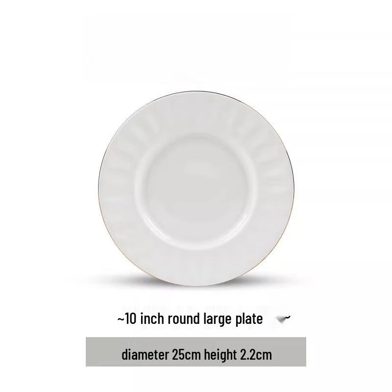 Mode Lanka Victoria Europäisches Vergoldetes Keramik-Geschirr