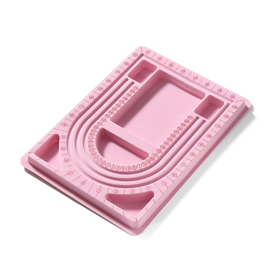 Portable Bead Stringing Platform For Jewelry Makers Adjustable Spacer Tray With Nonslip Design Beading Platform