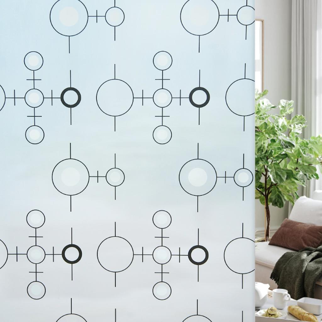 Folie mată de confidențialitate pentru ferestre, controlul căldurii, blocare UV, aderență statică, neadezive, reutilizabile, acoperitoare pentru uși pentru baie acasă