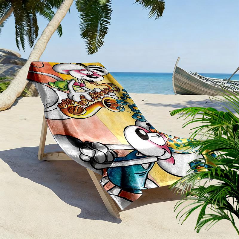 Diddl Print Strandtuch, Großes Weiches Schnelltrocknendes Handtuch für Strand Camping Schwimmen