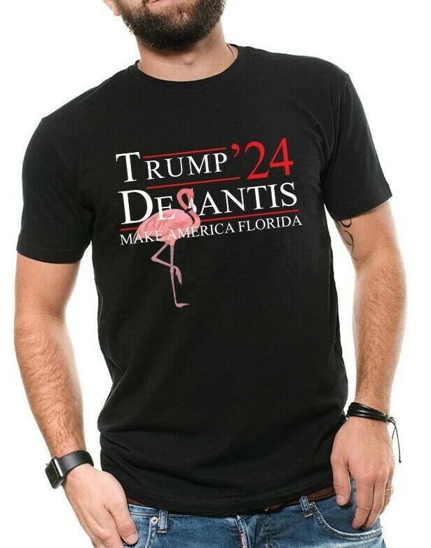 Donald Trump President 2024 Elections Trump Desantis Make America Florida T-shirts M
