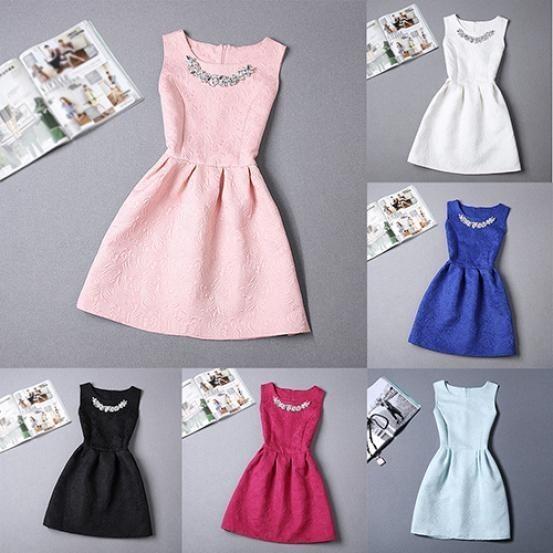 New Princess Style Sleeveless A-line Dress With Flattering Fit And Charming Accessories