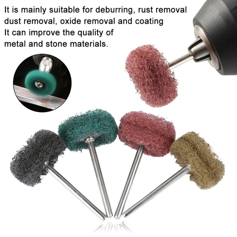100pcs Abrasive Wheels Nylon Abrasive Buffing Wheels Nylon Polishing Brushes Suitable for Various Tools Jewellery Crafts