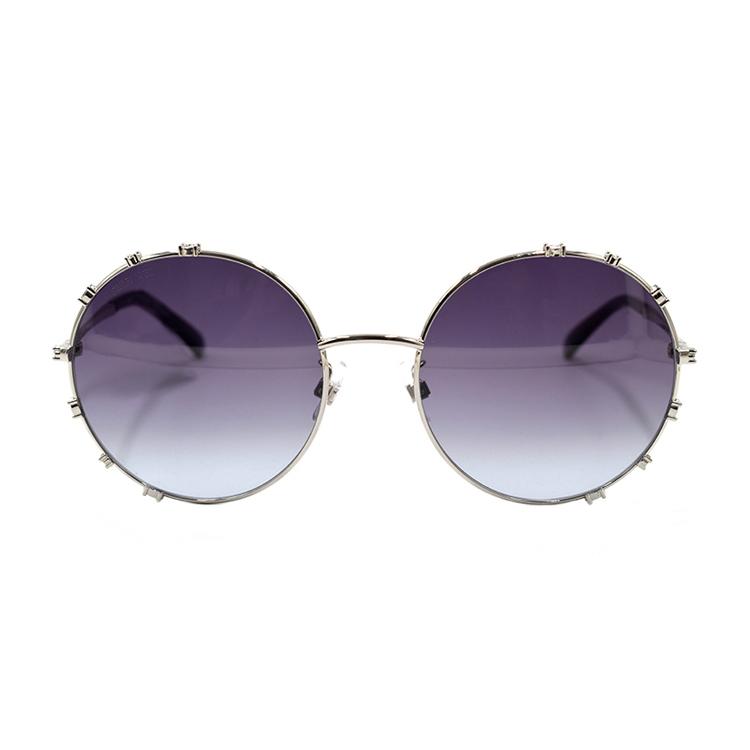 Swarovski Crystal Accented Advertising Round Sunglasses Women sunglasses SK0289-F-16B