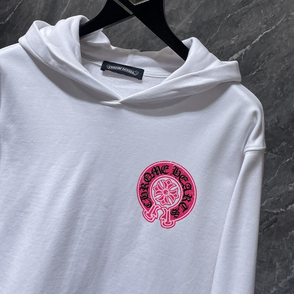 8662 CHROME HEARTS New Spring and Autumn Plus-size Thin Style Classic Style Logo Hooded Sweatshirt for Couples