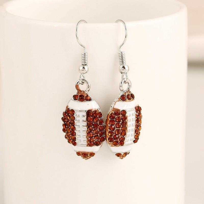 Basketball Water Pendant Earrings For Women With Fashionable Sport Elements And Trendy Look