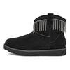 UGG Classic Mini Fringe Waterproof Short Snow Boots Women boots Black 1127454-BLK