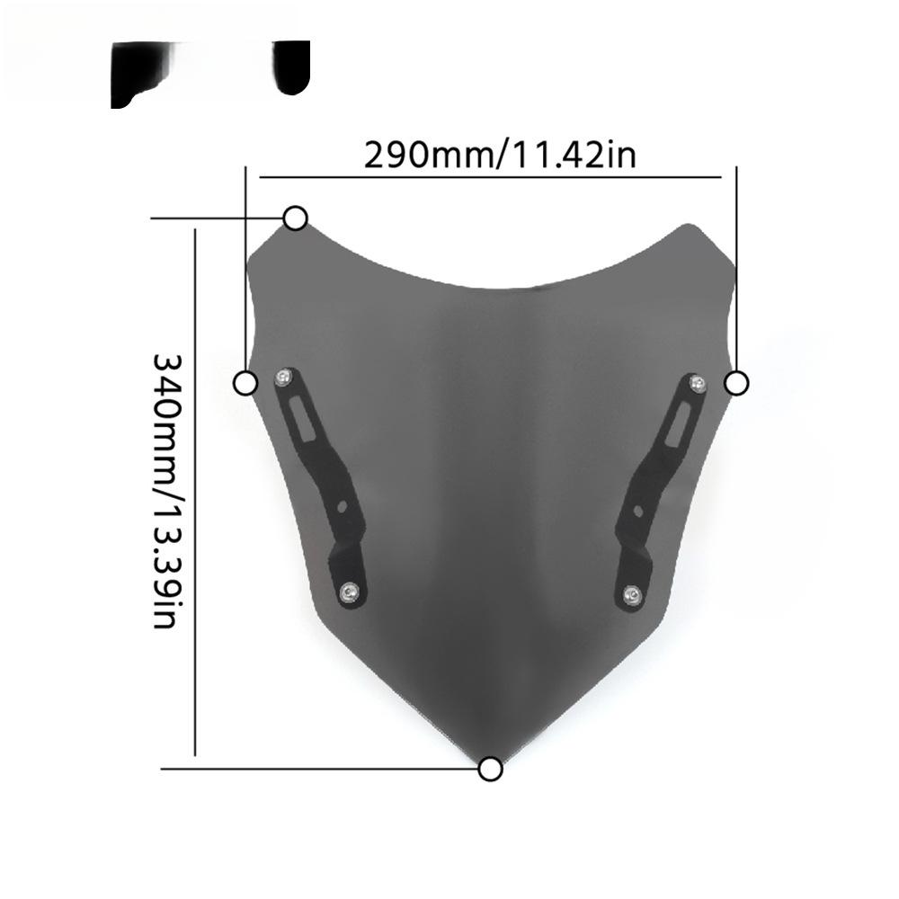 For YAMAHA MT25 MT03 2024 Windshield Windscreen MT-25 MT-03 2021 2022 2023 Motorcycle Accessories Wind Deflector Screen Shield