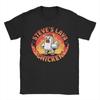 Lava Chicken Cotton T-Shirt For Man Summer Meme Y2K Casual T-Shirts Breathable Novelty Tees Oversized Print Clothes