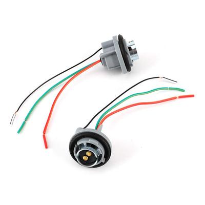 1157 Socket Connector, BAY15D/1157 Iron Core Lamp Holder Adapter Base Socket Connector Harness Plug Brake/Stop/Turn Signal Light