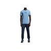 On Run Round Neck Comfortable Casual Short Sleeve T-Shirt Men Tops Light-Gray Blue 1ME30370732