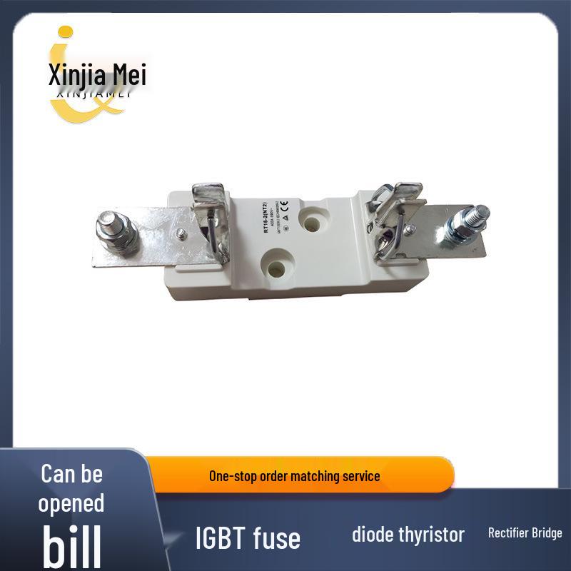

RT16-2 (NT2) 400A 500V Square Tube Knife-Type Plug-In Ceramic Fuse Base 355A