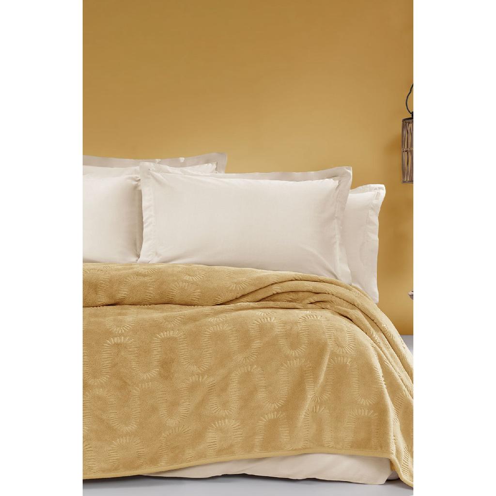 Tricia Double Emboss Decke – Dusty Rose