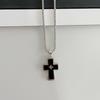 Cool Dopamine Religion Cross Pendant Necklace Niche Design All-Match Baptism Clavicle Necklace