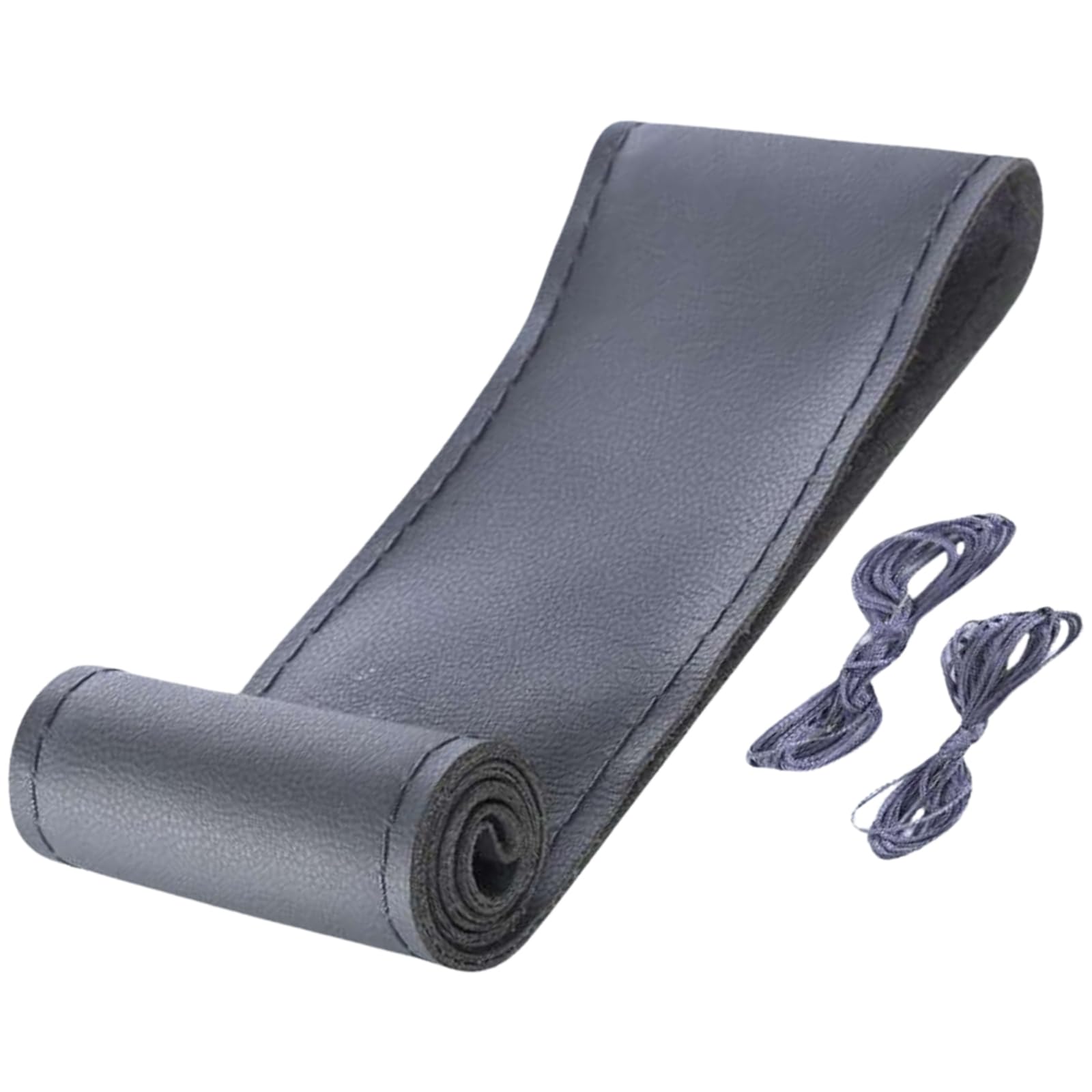 

sakurawing Чехол на руль, Для автомобилей, Противоскользящий, Удобный захват, Кожа, Спорт, Защита сиденья, Светлый тигр, Плетение, 15,0 дюймов (38 см), Серый 38cm серый