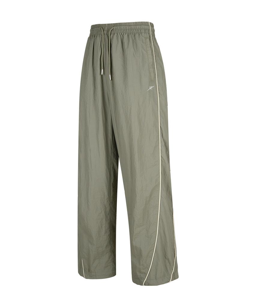 NINEZ Sporty Piping Curved Track Pants (2 Colors)