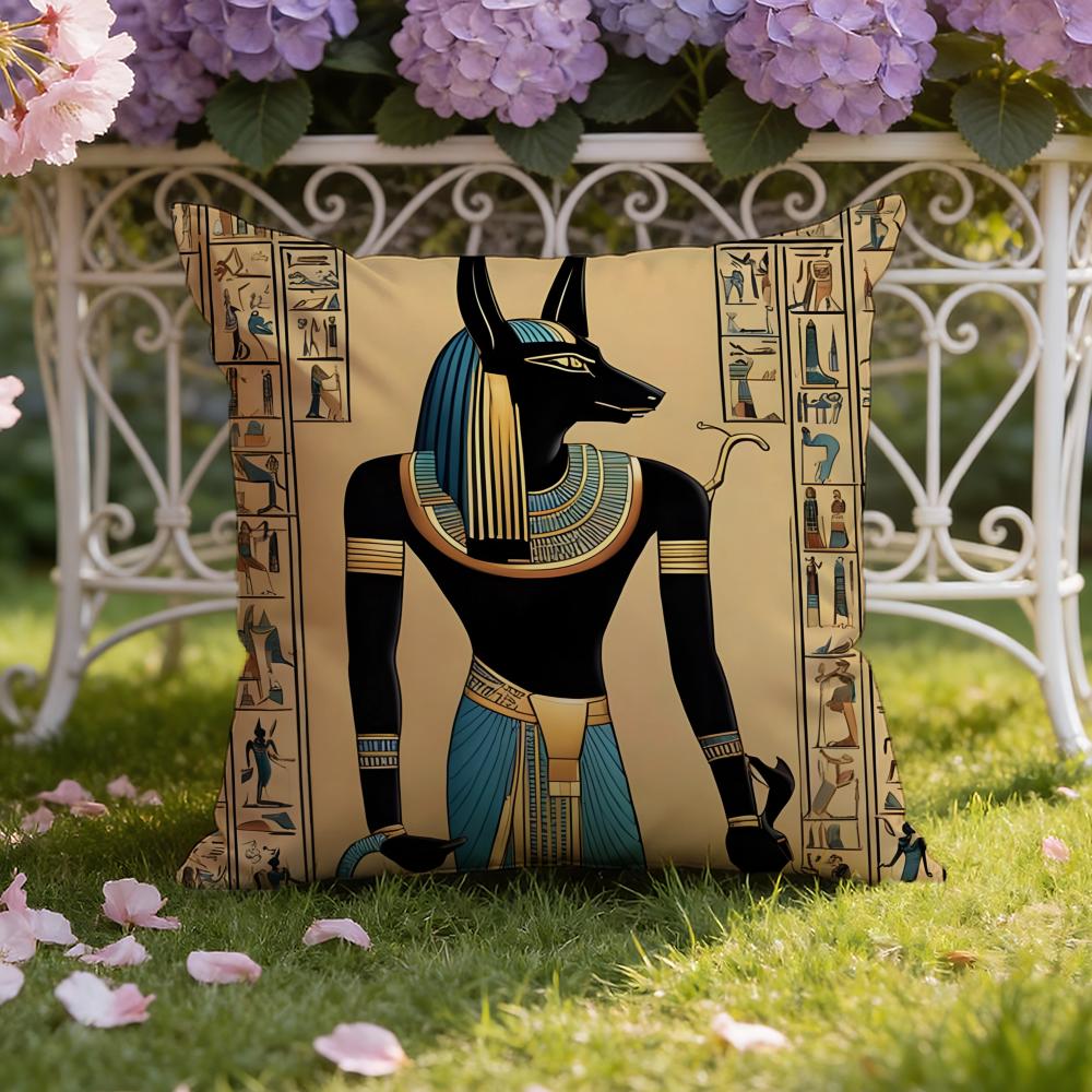 Antikens Egypten A-Anubis Kuddfodral Hem & Bil Dubbelsidig Kuddfodral: Vändbar för premiumkomfort
