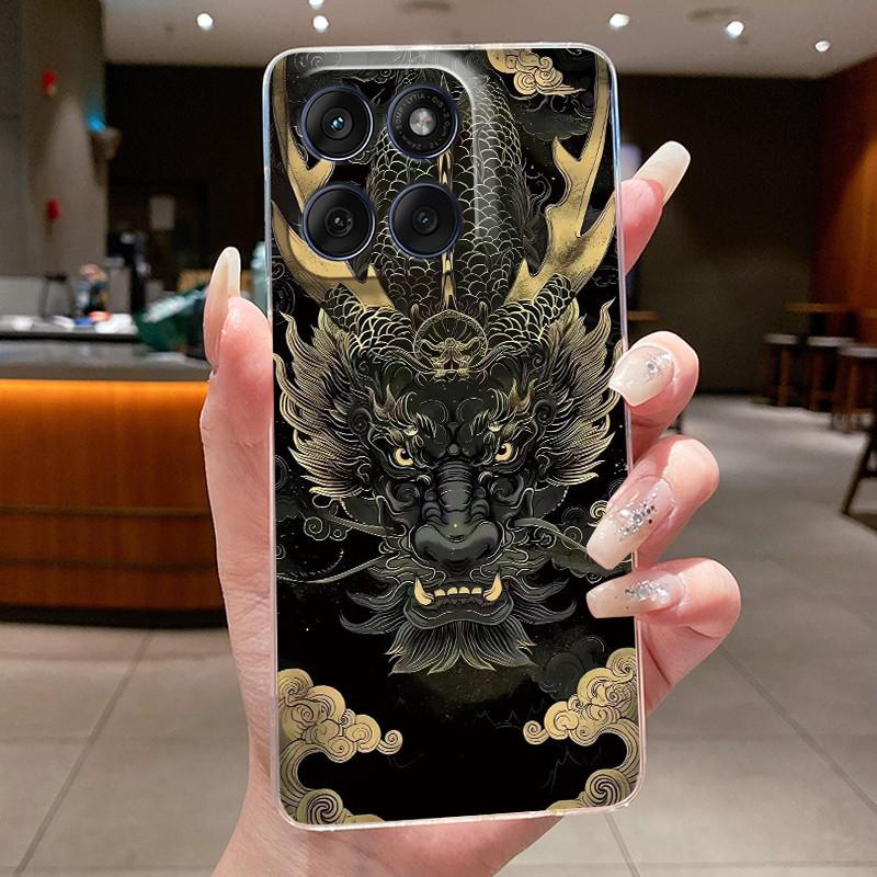Phone Case For Motorola Edge 60 Fusion/Edge 60/Edge 60 Pro/Edge 60s Soft TPU Clear Unique Cute Painted Casing Anti-fall Cover