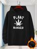 Men's Casual Sweatshirt, Maple Leaf Print - Stylish Pullover with Kangaroo Pocket, Machine Washable