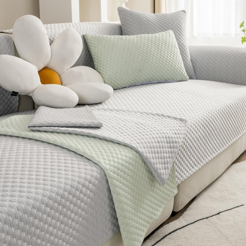

Summer Cold Doudou Sofa Cushion Mat Sofa Bed Summer Set Armrest Backrest Cushion Cover Towel 70*70cm