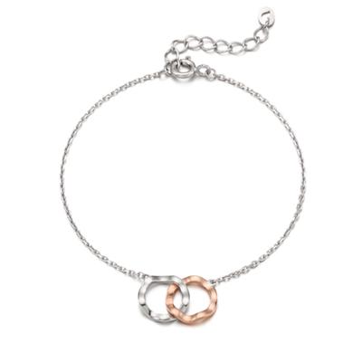 Tirr Lirr Peony Combination Silver Bracelet TBSSVW11702M