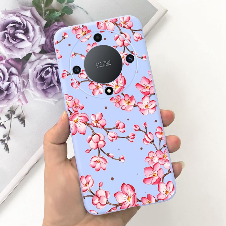 Für Honor Magic6 Lite Hülle Honor X9b Hübsche Mädchen Sonnenblumen Hülle Weiche Silikon Handyhülle Für Honor Magic6 Lite HonorX9b Bumper