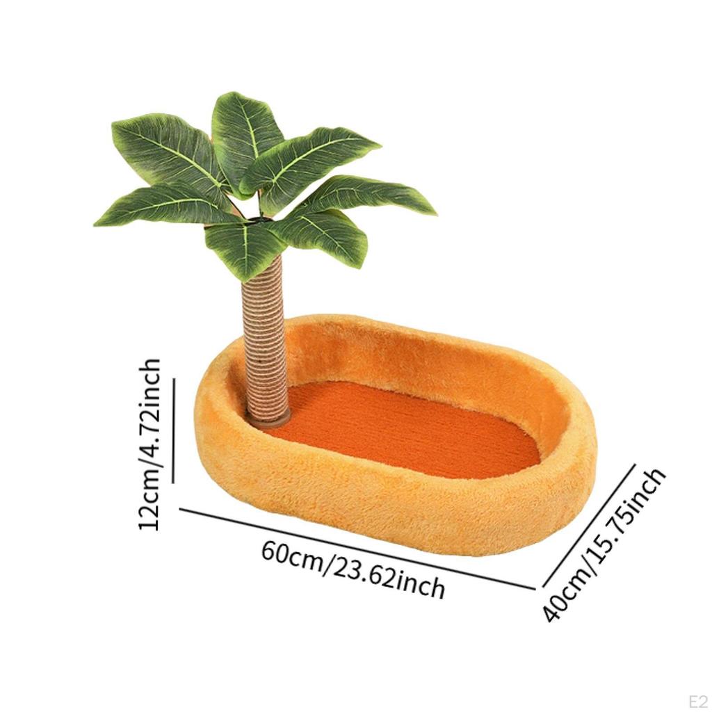 Cat Scratcher Board Oval Furniture Protection Scratch Post Lounge Nest Cats Bed for Playing