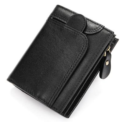 Genuine Leather Multifunctional Driver's License Men's Coin Purse Anti-theft Swipe Card Bag Vintage Head Layer Cowhide Wallet