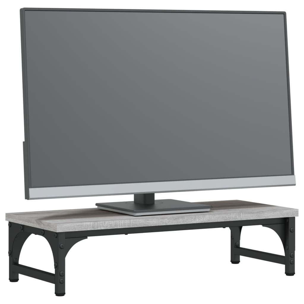 Monitor Stand Gray Sonoma 55 X 23 X 14 Cm Engineered Wood
